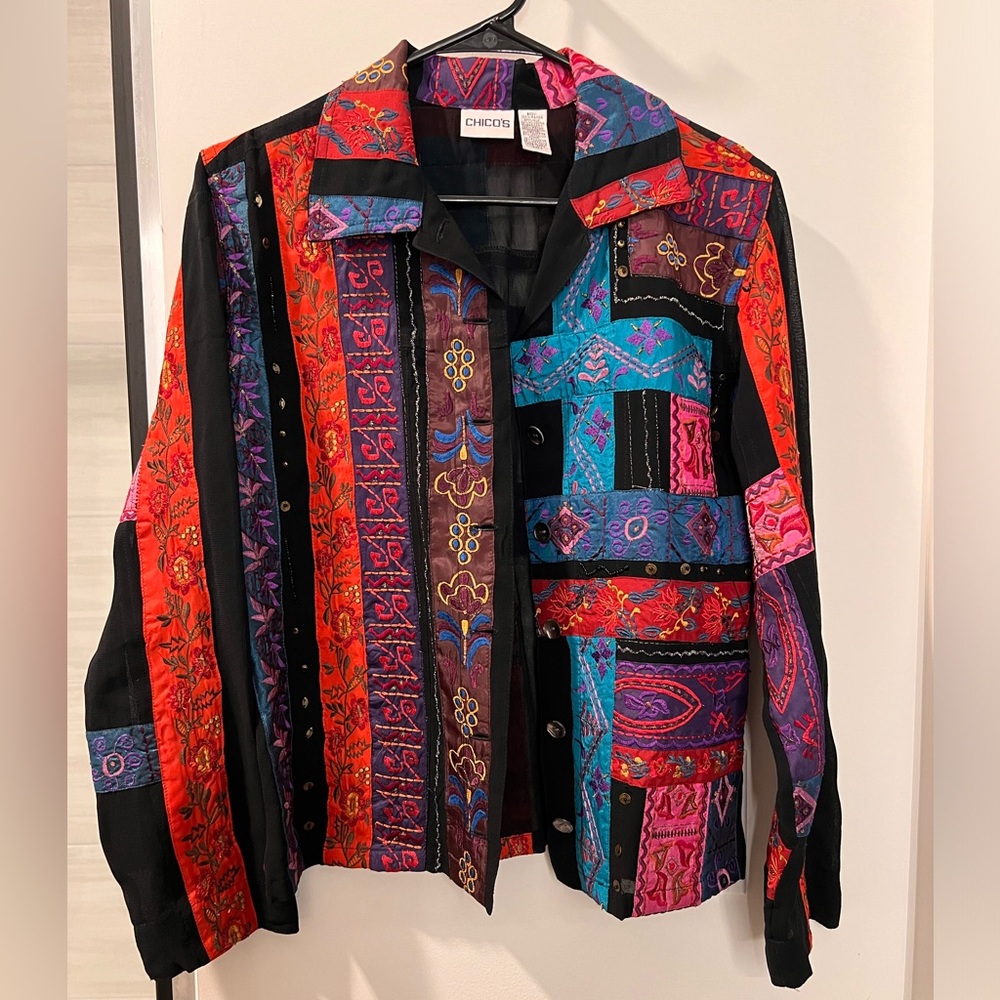 Vintage Chico’s Patchwork Jacket - image 1